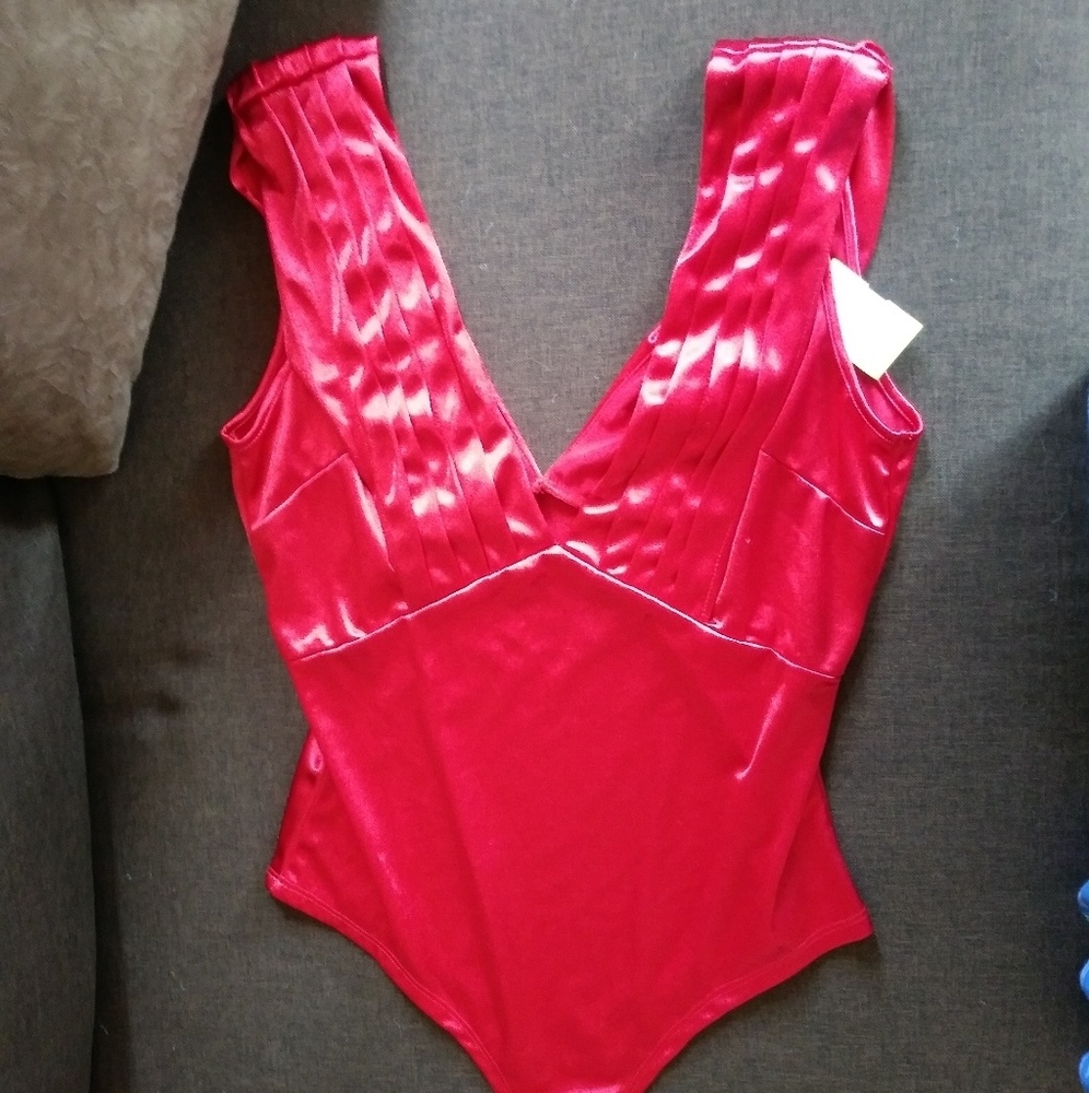 Red bodysuit